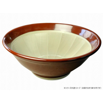 元重製陶所 国産 石見焼 すり鉢 10号 直径31cm (すべり止め付) 赤茶色