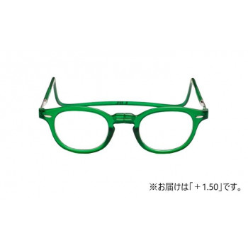 オーケー光学 老眼鏡クリックリーダー ヴィンテージ VEG エメラルドグリーン+1.50