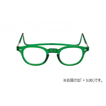 オーケー光学 老眼鏡クリックリーダー ヴィンテージ VEG エメラルドグリーン+3.00