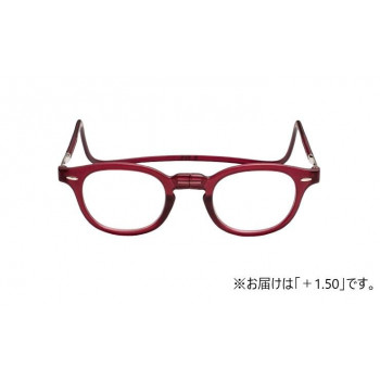 オーケー光学 老眼鏡クリックリーダー ヴィンテージ VWR ボルドー+1.50