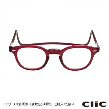 オーケー光学 老眼鏡クリックリーダー ヴィンテージ VWR ボルドー+2.00
