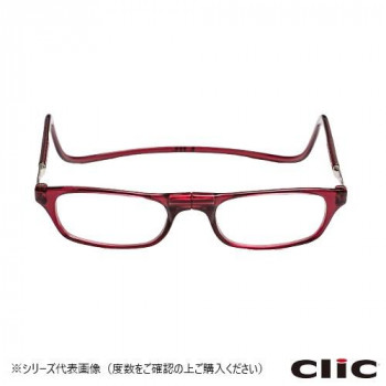 オーケー光学 老眼鏡クリックリーダー レギュラー WR ボルドー+2.50