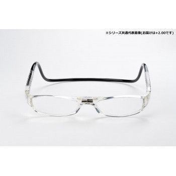 オーケー光学　老眼鏡クリックリーダー  ユーロ  EBC  ブラック＆クリアー+2.00