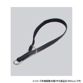 プロ用訓練リード　フラットンカラー　M55cm　黒 030810
