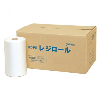 ジャパックス　レジロール20 極薄(エンボス加工)  半透明  RG620  2500枚入