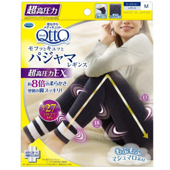 Dr.Scholl ドクターショール メディキュット モフっとキュッと パジャマレギンスEX M ダークネイビー