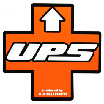 東洋マーク製作所 バイク・カーステッカー UPS(大) R-1019