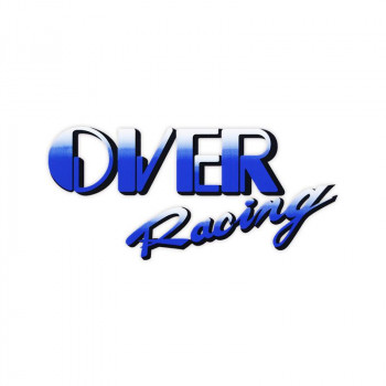 東洋マーク製作所 バイク・カーステッカー OVER RACING 青 R-439