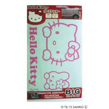 東洋マーク製作所 バイク・カーステッカー ハローキティラインカーステッカーLピンク KLSL-92267
