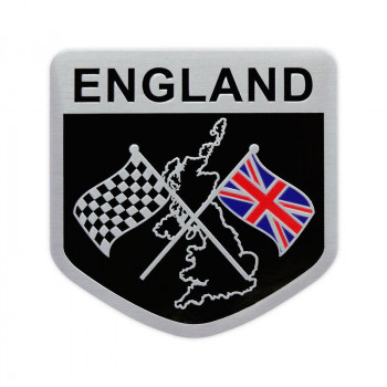 東洋マーク製作所 バイク・カーアルミエンブレム ENGLAND フラッグ AE-8
