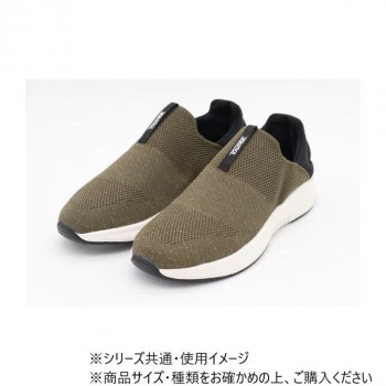 アスティコ かかとを踏んでも大丈夫な　らくらく2WAYシューズ　タウニークラブ　カーキ (S)