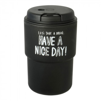 ダブルウォールタンブラー NICEDAY 340ml BK 804583