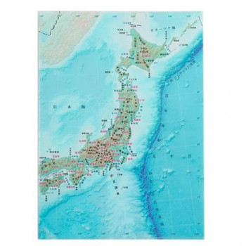 東京カートグラフィック クリアファイル 日本 地勢 CFNE