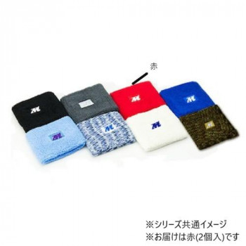三重化学工業 汗とりリストバンド 2個入 赤 WB01