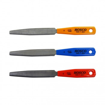 HOSCO Luthiers Tools ナット溝切りヤスリ 3本組 エレキギター用 TL-NF3E