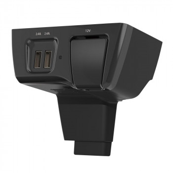 槌屋ヤック 車種専用品 トヨタ 80系 ハリアー 専用 増設ソケット 電源BOX SY-HR14