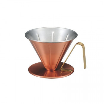 銅のコーヒードリッパーリブ(大) 4239