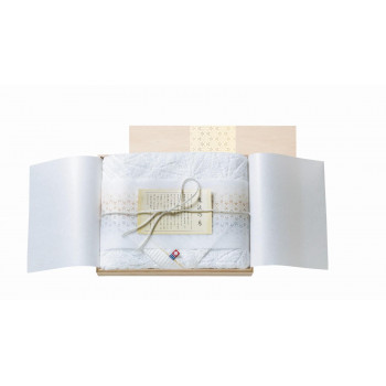 今治極選　魔法の糸 フェイスタオル34×80cm×1 (国産木箱入) MOK-020