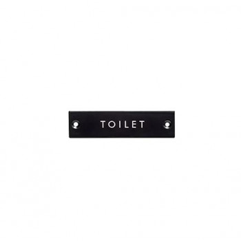 サインプレート TOILET ブラック 63951