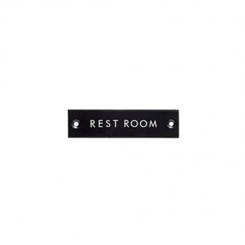 サインプレート REST ROOM ブラック 63954