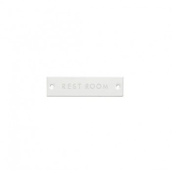 サインプレート REST ROOM ホワイト 63956