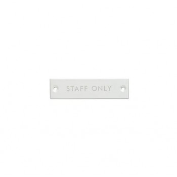 サインプレート STAFF ONLY ホワイト 63959