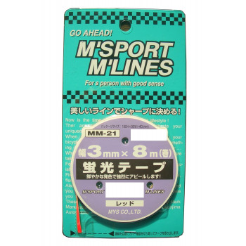 蛍光テープ RE  3mm×8m MM-21