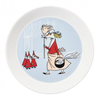 (A) Moomin ムーミン クラシック プレート 19cm フィリフヨンカ グレー 1057218