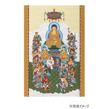 ジグソーパズル 日本画 十六善神図 1000ピース 1000-896