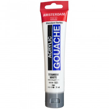 アムステルダム アクリリックガッシュ 70ml チタニウムホワイト AAG70 105 400469