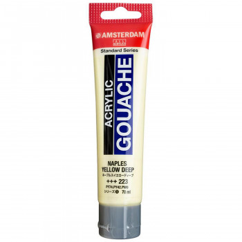 アムステルダム アクリリックガッシュ 70ml ネープルスイエローディープ AAG70 223 402402