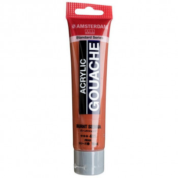 アムステルダム アクリリックガッシュ 70ml バーントシェンナ AAG70 411 410278