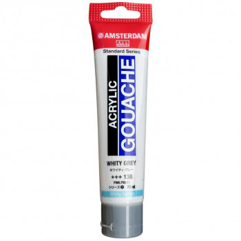 アムステルダム アクリリックガッシュ 70ml ホワイティ グレー AAG70 138 442668