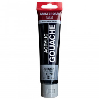 アムステルダム アクリリックガッシュ 70ml ジェットブラック AAG70 714 449700