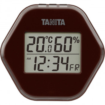 TANITA タニタ デジタル温湿度計 TT-573 ブラウン