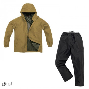 弘進ゴム　　B-1000 LIGHTレインスーツ ベージュ  L  H1000BC