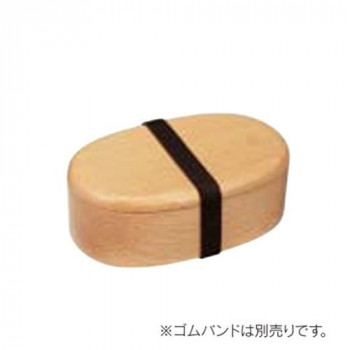 丸十 ブナ くりぬき 小判弁当 6V6-3