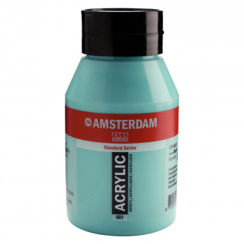 ターレンス アムステルダムアクリリックカラー 1000ml 661 ターコイズグリーン 458033