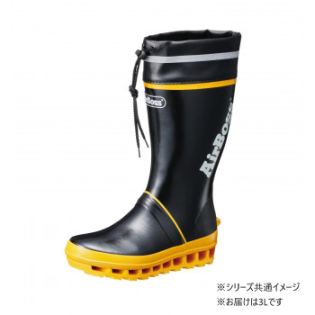 福山ゴム工業 長靴 エアボス 020 3Lブラック(品番:AA97700)