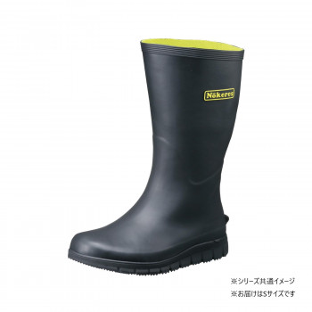 福山ゴム工業 長靴 ノーカーズ 100 Sブラック(品番:AA83000)