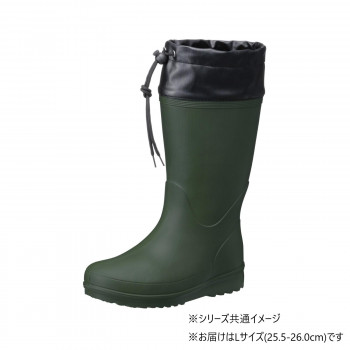 福山ゴム工業 長靴 カルサーワン L-1 Lモスグリン(品番:AA97600)