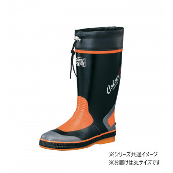 福山ゴム工業　長靴　 カルサーエース S-800 3Lブラック（品番：AA97200）