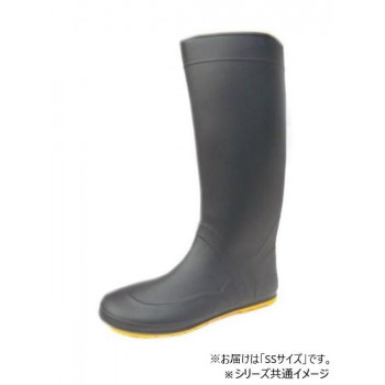 福山ゴム工業 長靴 ノーカーズ 1 SSブラック(品番:BB40100)