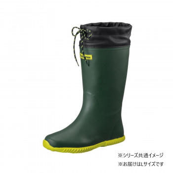 福山ゴム工業 長靴 ノーカーズ 3 L ダークグリーン(品番:AA83 200)