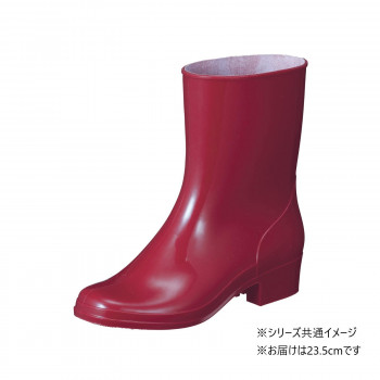 福山ゴム工業 長靴 マロンブーツ P-C 23.5cm ローズ(品番:BB30200)
