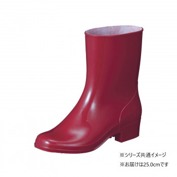 福山ゴム工業 長靴 マロンブーツ P-C 25.0cm ローズ(品番:BB30200)