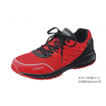 福山ゴム工業　作業靴 CITY HUNTER 200　25.5cm レッド（品番：EE70200）