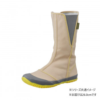 福山ゴム工業　作業靴 ノーカーズ NK-10　26.0cm ベージュ（品番：EE90000）