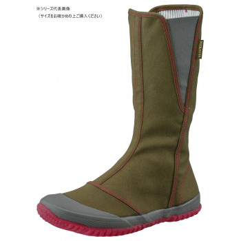 福山ゴム工業　作業靴 ノーカーズ NK-10　24.0cm カーキ（品番：EE90000）