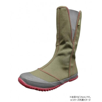 福山ゴム工業　作業靴 ノーカーズ NK-10　25.0cm カーキ（品番：EE90000）